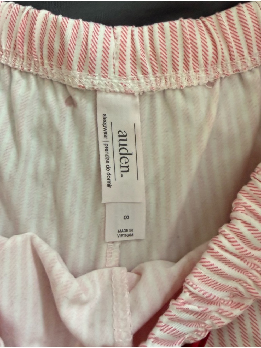Auden Pink Striped Pajama Set with Red Heart Accents & shorts - Picture 15 of 15